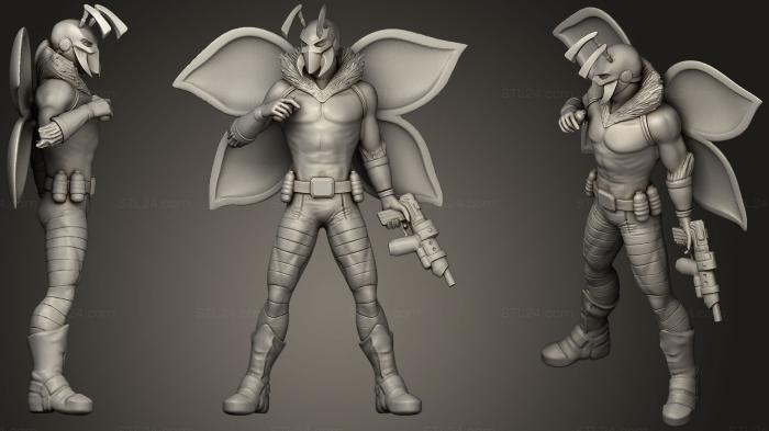 Figurines heroes, monsters and demons (Killer Moth, STKM_0918) 3D models for cnc